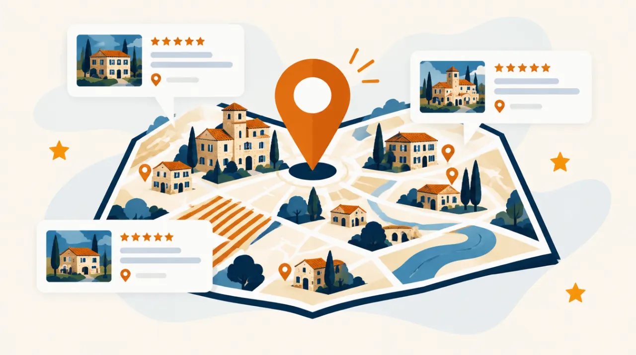 Illustration du référencement local à Nérac et en Lot-et-Garonne