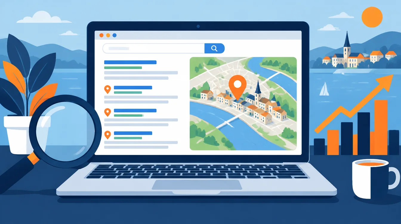 Résultats Google avec épingle de localisation : référencement local à Tonneins